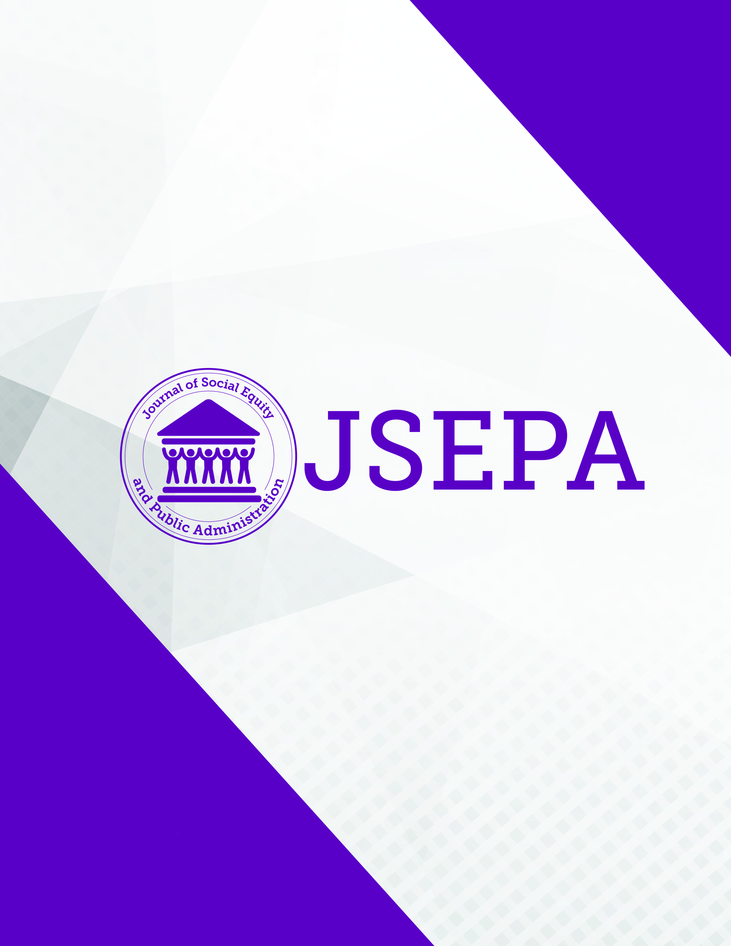 Cover for volume 3, issue 1 of the Journal of Social Equity and Public Administration